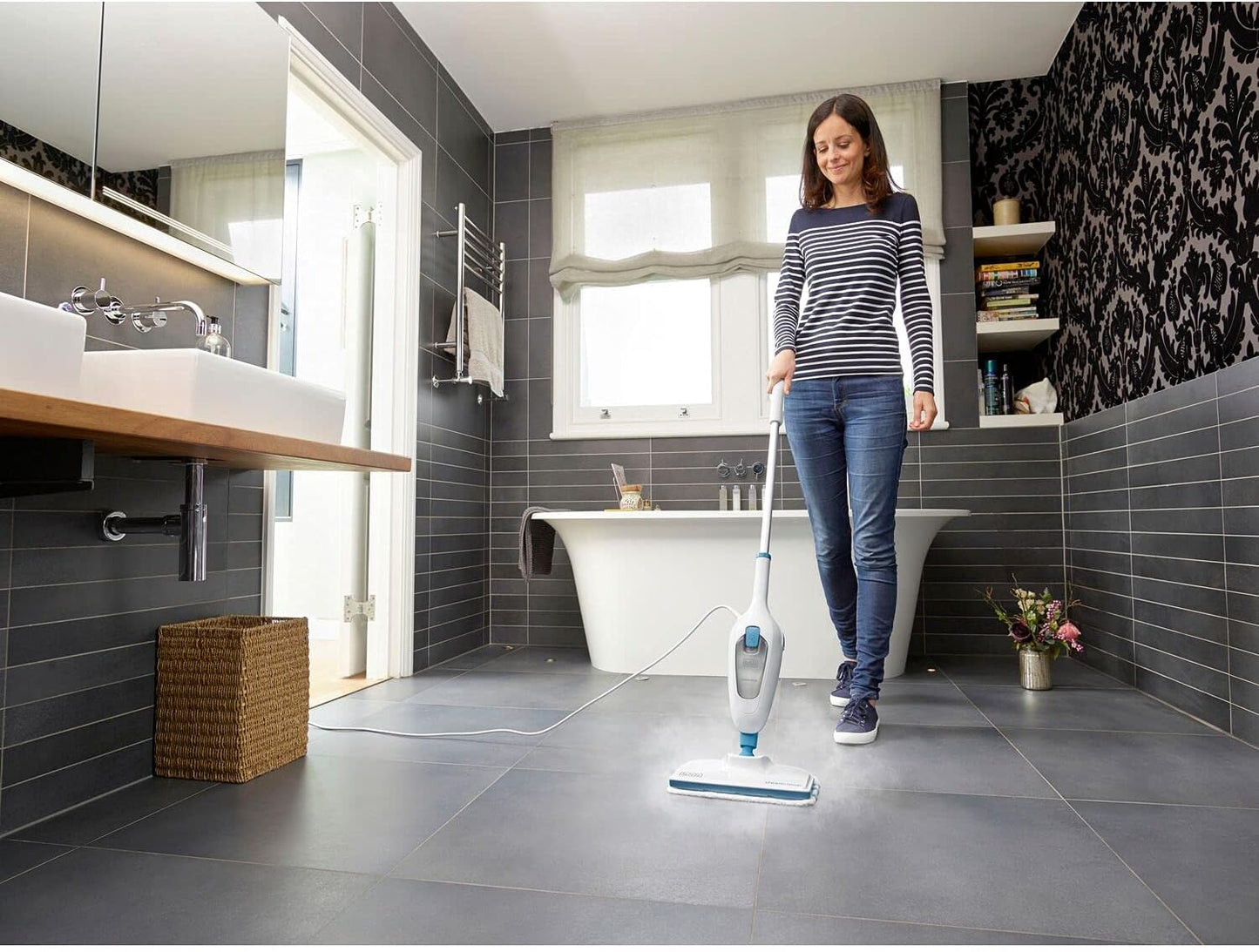 BLACK+DECKER 1300W 10-in-1 Steam-Mop