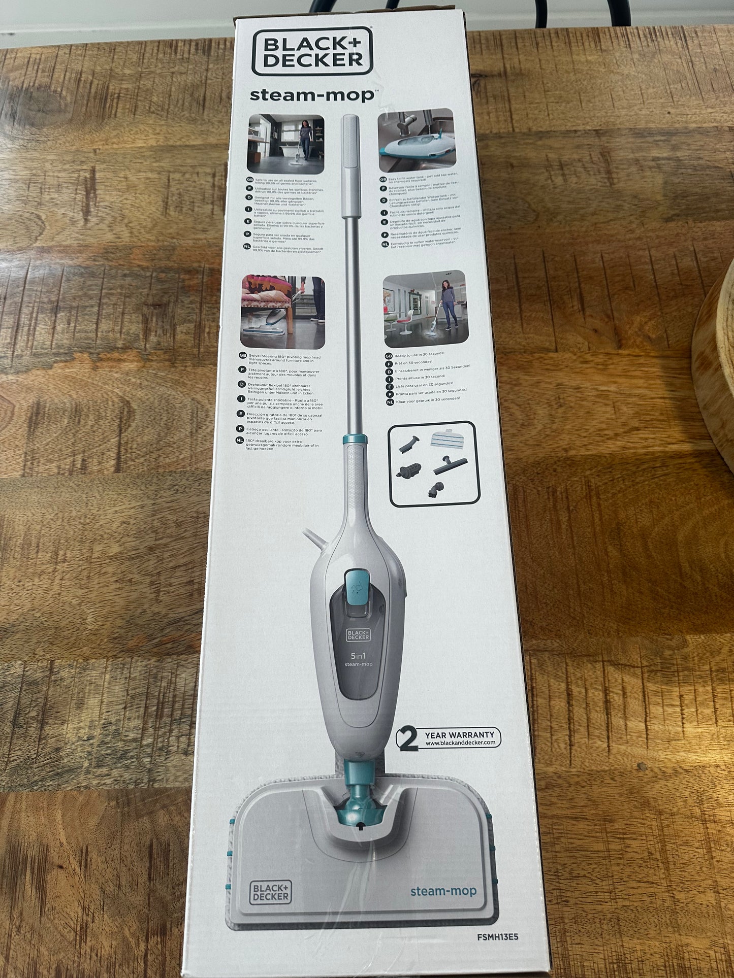 BLACK+DECKER 1300W 10-in-1 Steam-Mop