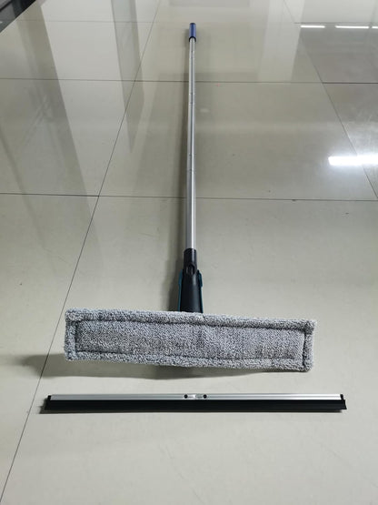 ClearView Duo™ 2-in-1 Window & Floor Squeegee – 152cm Long Handle with Microfibre Pads