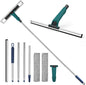 ClearView Duo™ 2-in-1 Window & Floor Squeegee – 152cm Long Handle with Microfibre Pads