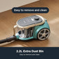 EUREKA NEN180 – Bagless Cylinder Vacuum Cleaner | 24000Pa Suction, 2000W Motor, Compact & Lightweight